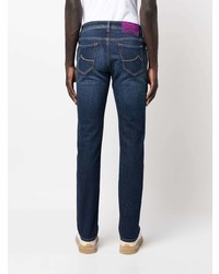 dunkelblaue bestickte Jeans von Jacob Cohen