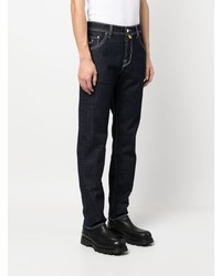 dunkelblaue bestickte Jeans von Jacob Cohen