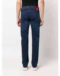 dunkelblaue bestickte Jeans von Jacob Cohen