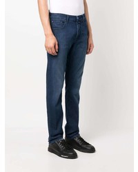 dunkelblaue bestickte Jeans von Jacob Cohen