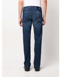 dunkelblaue bestickte Jeans von Jacob Cohen