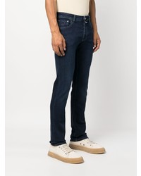 dunkelblaue bestickte Jeans von Jacob Cohen