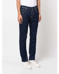 dunkelblaue bestickte Jeans von Jacob Cohen