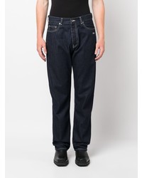 dunkelblaue bestickte Jeans von Off-White