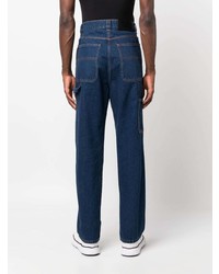 dunkelblaue bestickte Jeans von MSGM