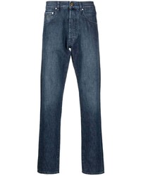 dunkelblaue bestickte Jeans von Moorer