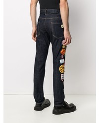 dunkelblaue bestickte Jeans von DSQUARED2