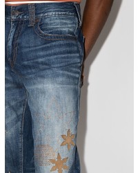 dunkelblaue bestickte Jeans von True Religion