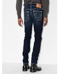 dunkelblaue bestickte Jeans von True Religion