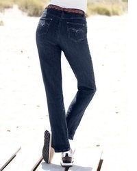 dunkelblaue bestickte Jeans von Witt