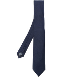 dunkelblaue bestickte Krawatte von Dolce & Gabbana