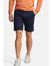 dunkelblaue bestickte Shorts von colours & sons
