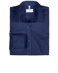 dunkelblaue Bluse mit Knöpfen von GREIFF
