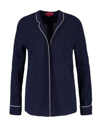 dunkelblaue Bluse mit Knöpfen von Hugo Boss