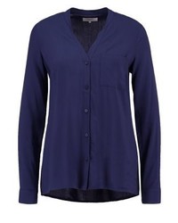 dunkelblaue Bluse mit Knöpfen von Zalando Essentials