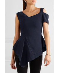 dunkelblaue Bluse von Antonio Berardi