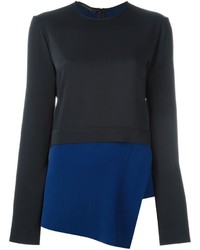 dunkelblaue Bluse von Cédric Charlier