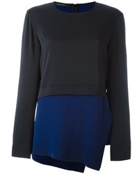 dunkelblaue Bluse von Cédric Charlier