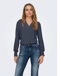 dunkelblaue Bluse von Only