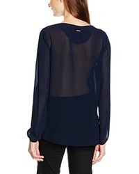 dunkelblaue Bluse von Pedro del Hierro