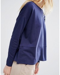 dunkelblaue Bluse von Asos