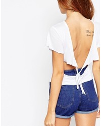 dunkelblaue Bluse von Asos