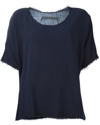 dunkelblaue Bluse von Raquel Allegra