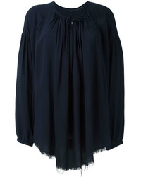 dunkelblaue Bluse von Raquel Allegra