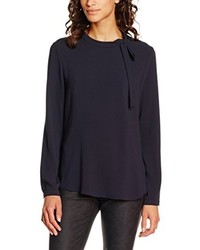 dunkelblaue Bluse von René Lezard