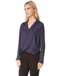 dunkelblaue Bluse von L'Agence