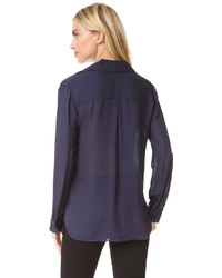 dunkelblaue Bluse von L'Agence