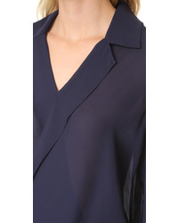 dunkelblaue Bluse von L'Agence