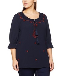 dunkelblaue Bluse von Ulla Popken