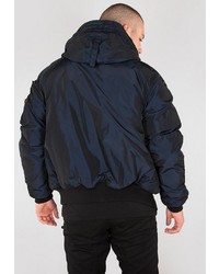 dunkelblaue Bomberjacke von Alpha Industries