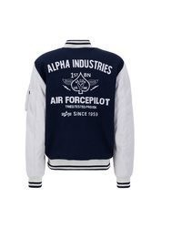 dunkelblaue Bomberjacke von Alpha Industries