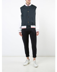 dunkelblaue Bomberjacke von Thom Browne