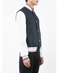 dunkelblaue Bomberjacke von Thom Browne