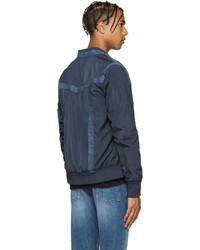 dunkelblaue Bomberjacke von Diesel