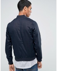 dunkelblaue Bomberjacke von Celio