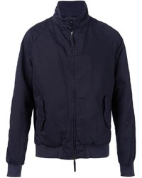 dunkelblaue Bomberjacke