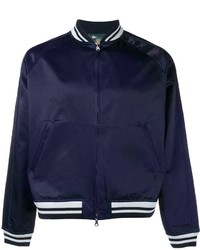 dunkelblaue Bomberjacke