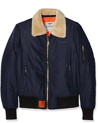 dunkelblaue Bomberjacke von Bombers Original