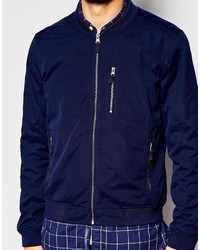 dunkelblaue Bomberjacke von Selected