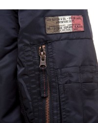 dunkelblaue Bomberjacke von Camp David