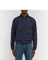 dunkelblaue Bomberjacke von The Workers Club