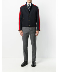 dunkelblaue Bomberjacke von Thom Browne