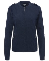 dunkelblaue Bomberjacke von Dreimaster