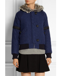 dunkelblaue Bomberjacke von Band Of Outsiders