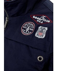 dunkelblaue Bomberjacke von Goodyear