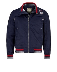 dunkelblaue Bomberjacke von Goodyear